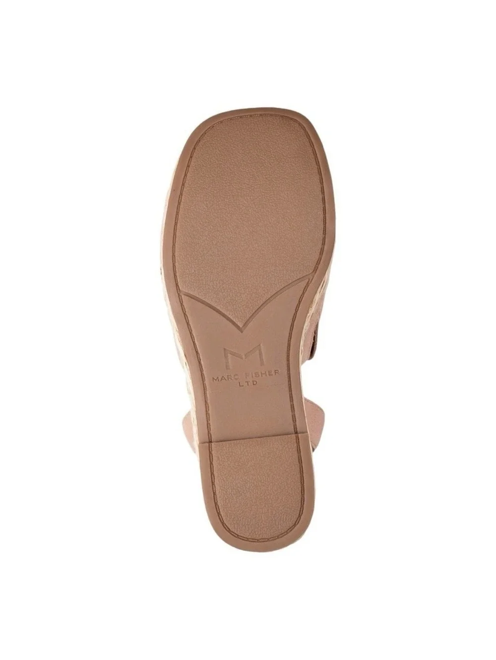 Marc Fisher LTD Nelly Espadrille Wedge Sandals Blush Suede Ankle Strap Size 8M